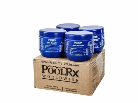 POOLRX BLUE POOL UNIT BOOSTER 7.5K-20K GALLONS 4 PACK ONLY (102004)