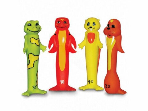 POOLMASTER INCORPORATED SOFT FUNNY DIVE ANIMALS **4 PACK!! (72713)