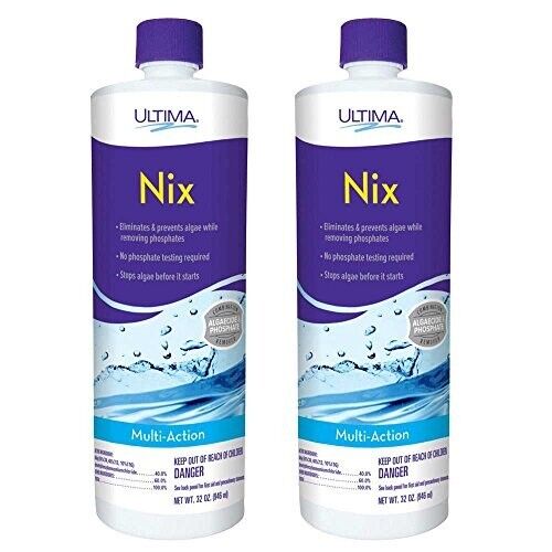 GLB / ULTIMA NIX - Algaecide & Phosphate Remover, 32 OZ 2-Pack (71221)